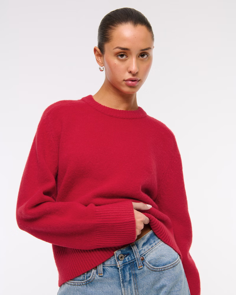 The A&F Madeline Crew Sweater | Abercrombie & Fitch (US)