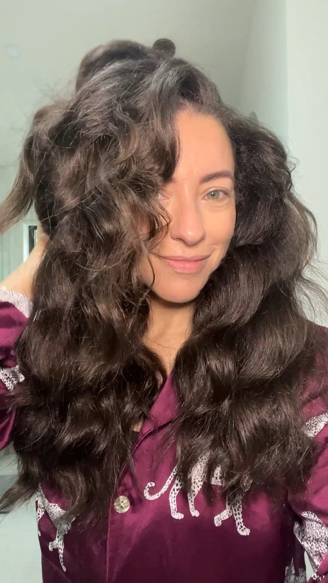 Taking out my heatless overnight curls

#LTKgrwm #LTKmomlife #LTKmorningroutine