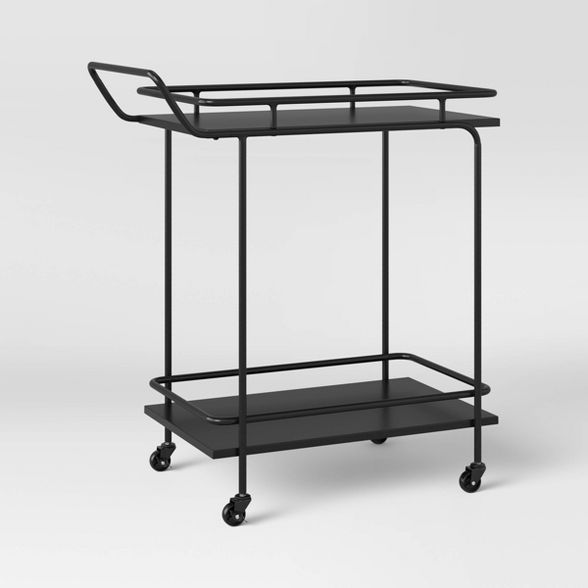 Beaufort Metal Bar Cart Black - Threshold&#8482; | Target