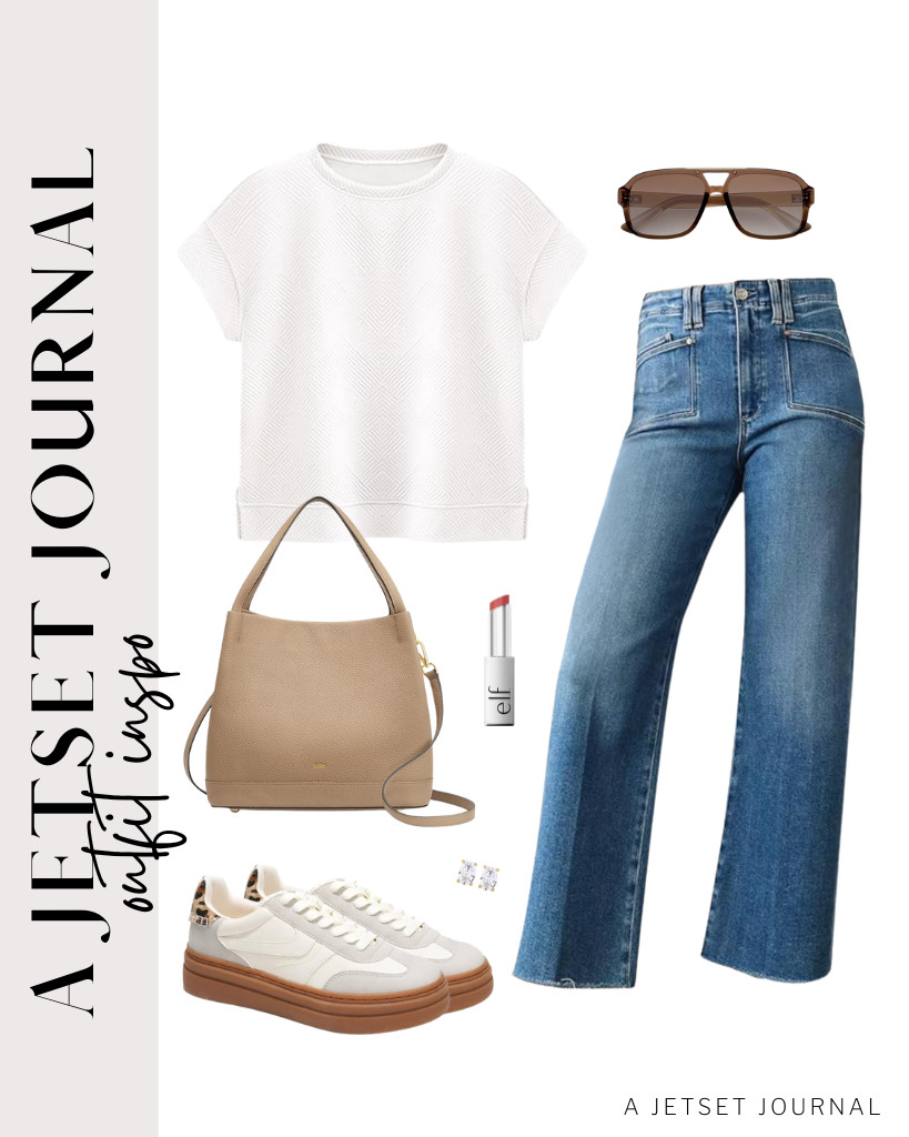 This white short-sleeve top from PRETTYGARDEN and Astylish’s wide-leg jeans can be styled with this soft leather bucket bag and sunnies. Step into your Project Cloud sneakers to finish the look.


#LTKSeasonal #LTKSaleAlert #LTKTravel 

 