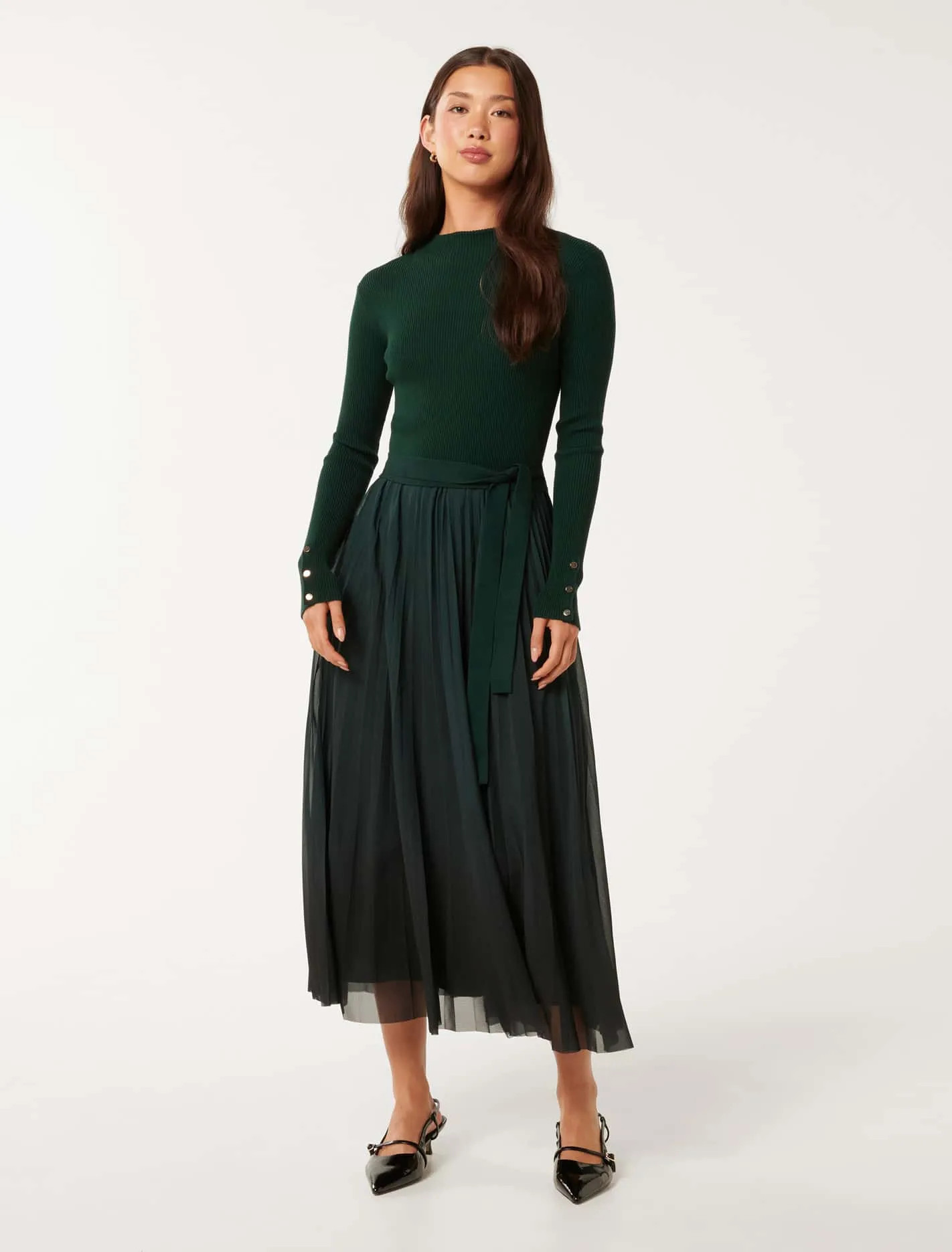 Kaylie Pleated Dress | Ever New (CA)