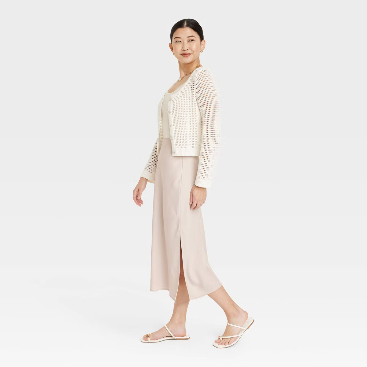 Women's A-Line Midi Slip Skirt - A New Day™ | Target