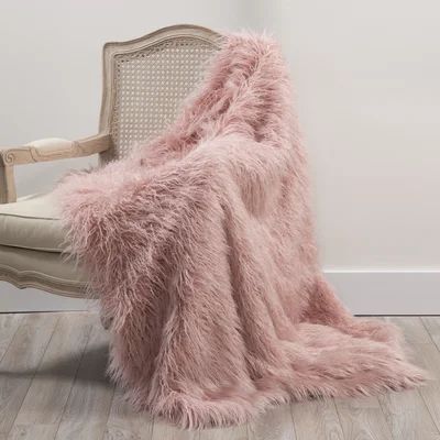 Greta Faux Fur Throw Blanket | Wayfair North America