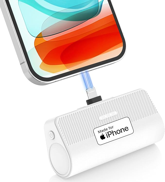 KKD Portable Charger for iPhone MFi Certified 5000Mah Fast Charging Small Power Bank Mini Portabl... | Amazon (US)