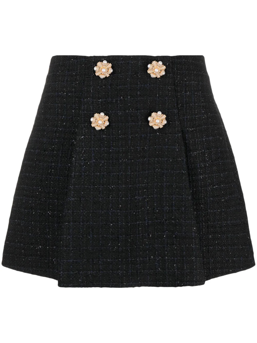 bouclé pleated mini skirt | Farfetch Global