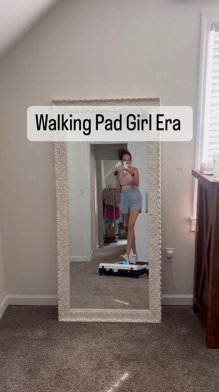 Posting to keep accountability 🤣 This walking pad 💕 helps my goals of getting steps in  and I wanted to share it💕 I linked my summer workout uniform and running shoes. I linked my exact walking pad and another one that will fit underneath a bed because the one I have does not.

#LTKFitness #LTKShoeCrush #LTKWorkwear