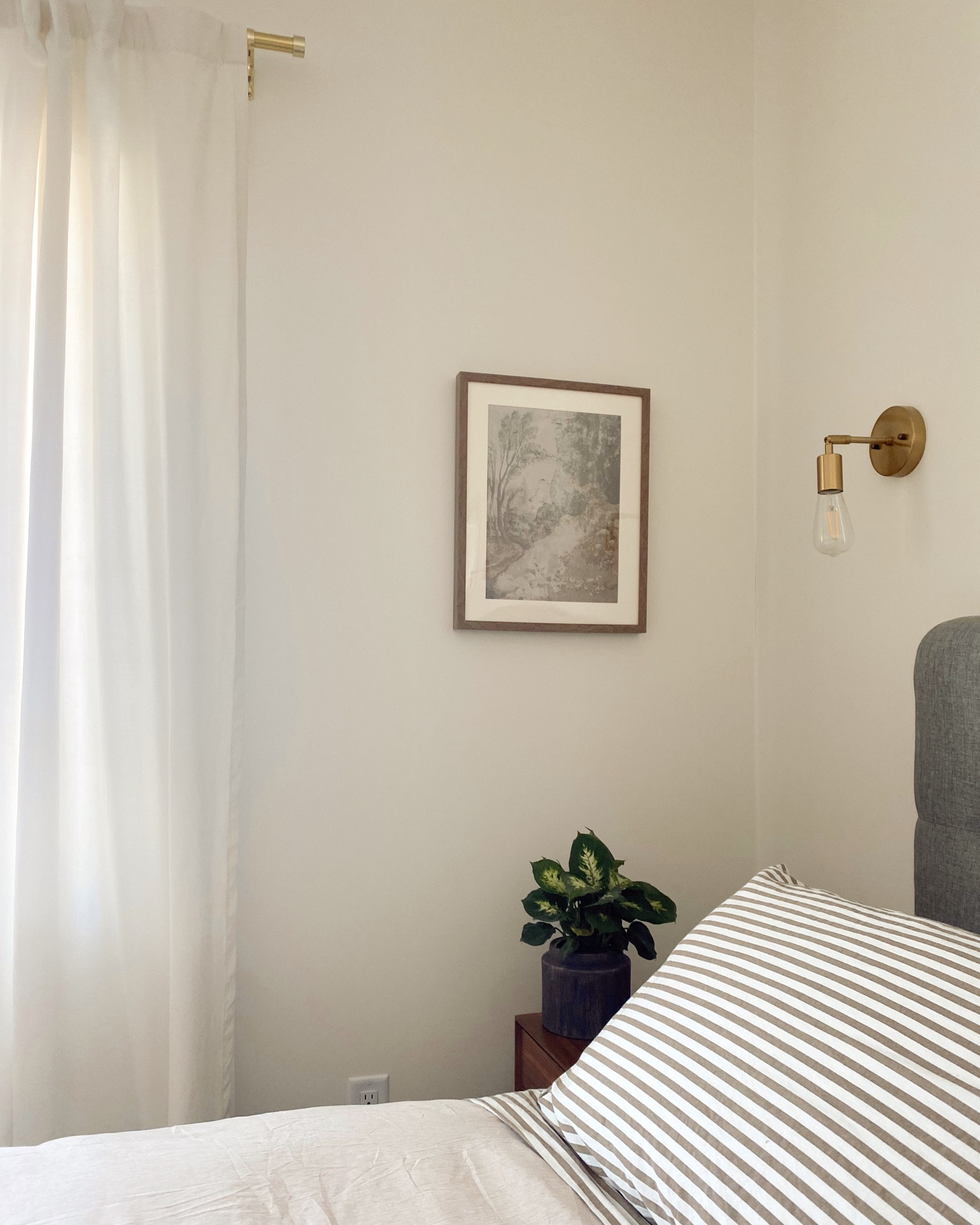 Neutral Bedroom picks and the prettiest Target framed linen print. 
#frommyhome 

#LTKunder100 #LTKunder50 #LTKhome