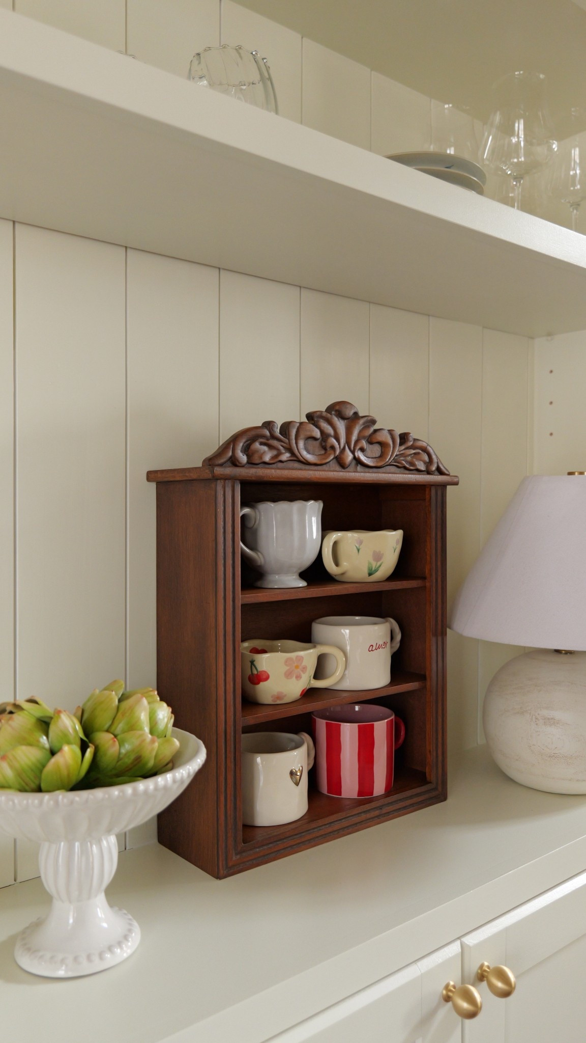 This cutest wood shelf is just so perfect. Reminds me of a vintage find. Would also be super cute in a bathroom. 

#LTKSeasonal #LTKHome