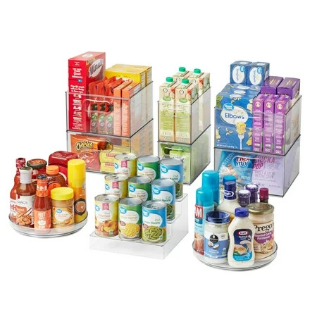 11 Piece Pantry Edit Clear Plastic Modular Storage System | Walmart (US)