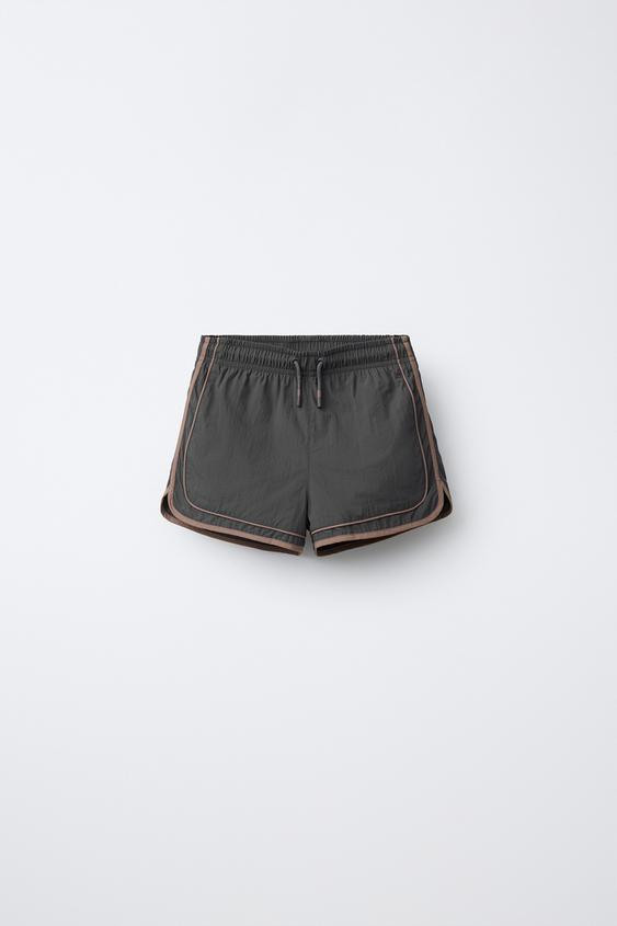 AGES 6-14 / SWIM SHORTS WITH CONTRASTING BANDS | Zara US