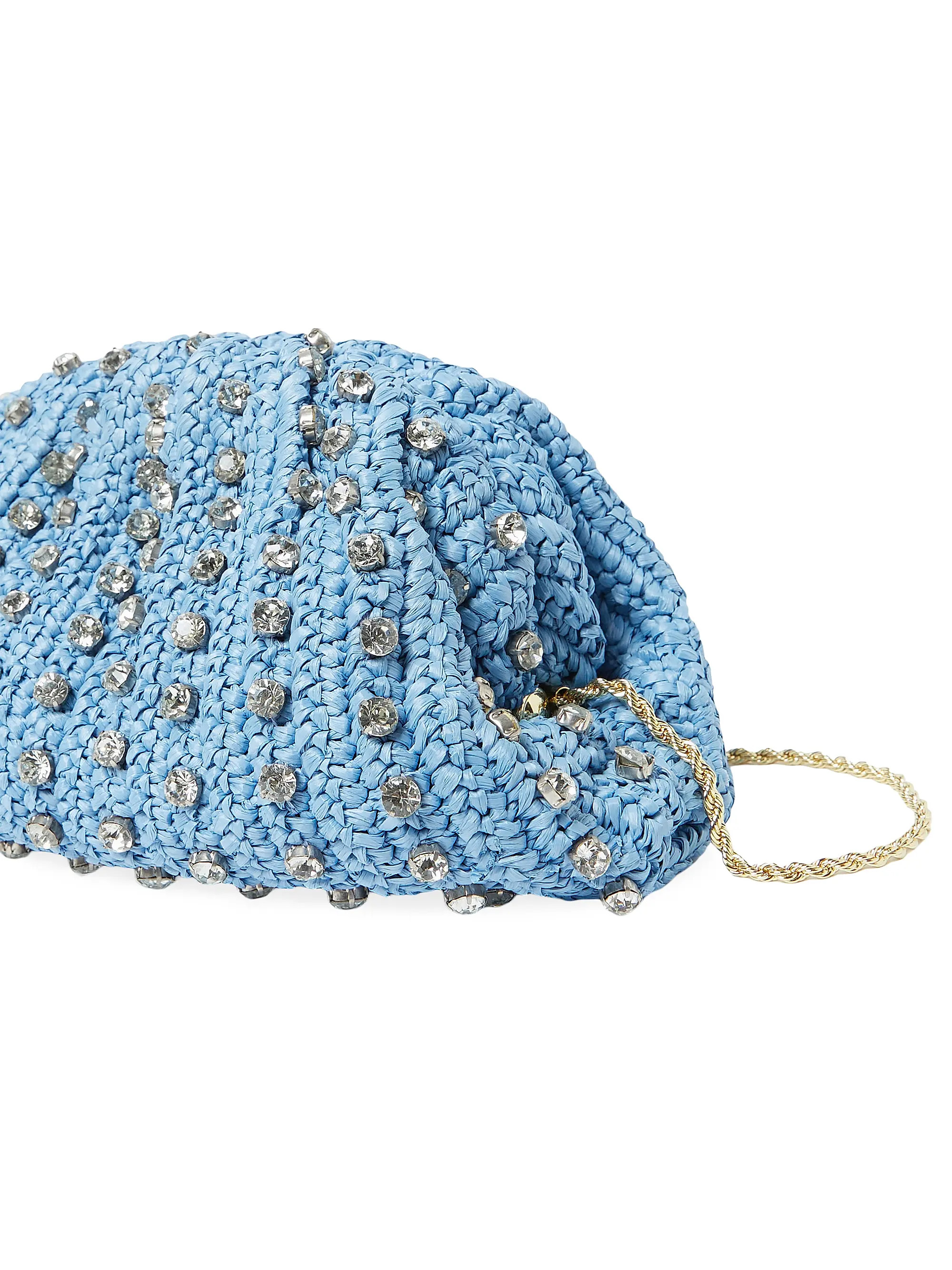 Bailey Crystal-Embellished Raffia Bag | Saks Fifth Avenue