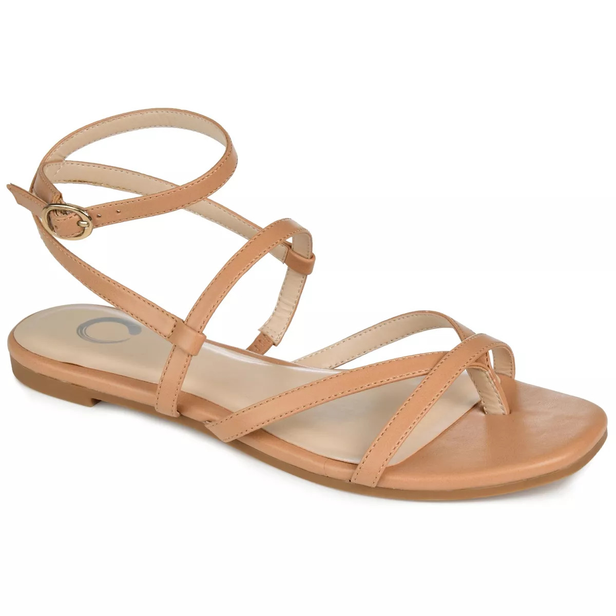Journee Collection Womens Serissa Multi Strap Flat Sandals | Target