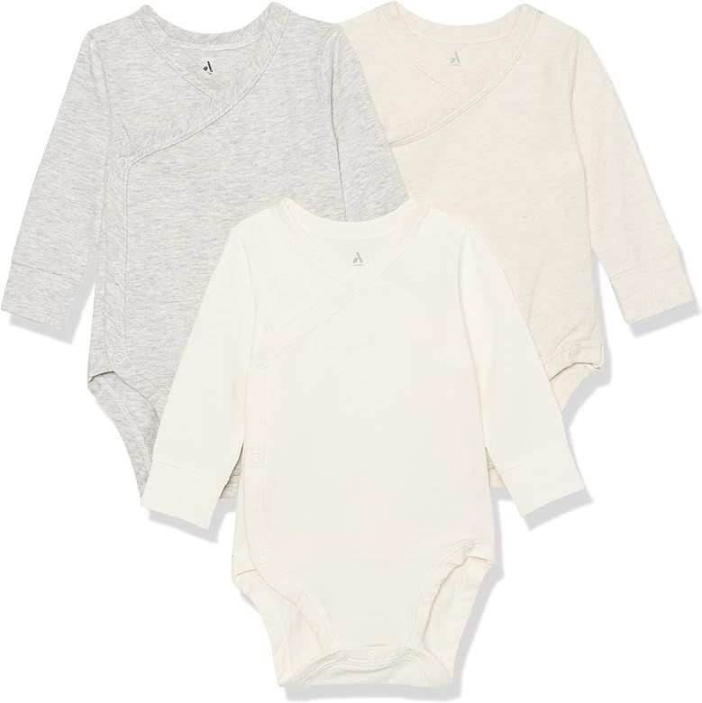 Amazon Essentials Unisex Babies' Cotton Long-Sleeve Side Snap Bodysuit (Previously Amazon Aware),... | Amazon (US)