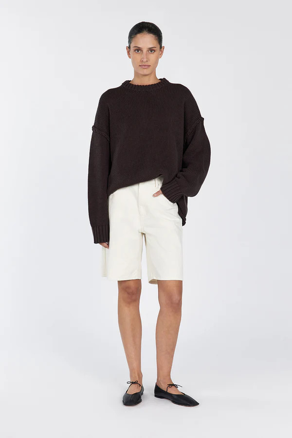 ROY CHOC LONGLINE KNIT JUMPER | DISSH