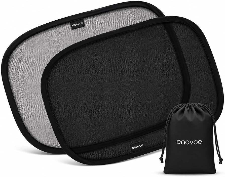 2-Pack Car Window Shades by Enovoe - 19" x 12" in Side Window Cover for SUVs, Sedans, and Trucks ... | Amazon (US)
