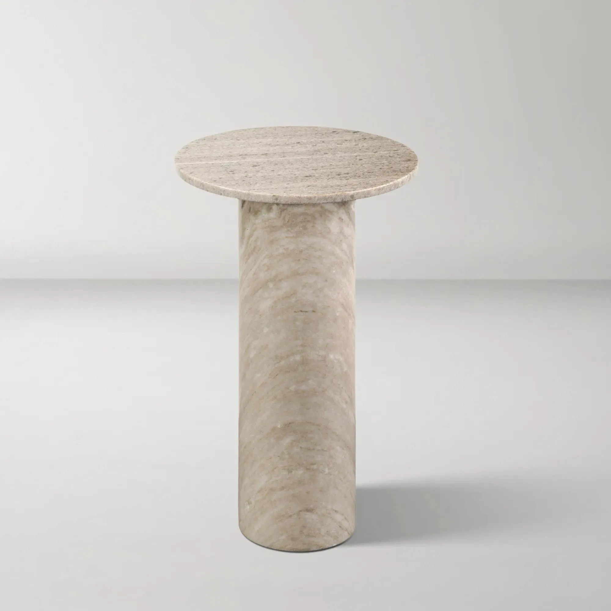 Claude Accent Table - Travertine | Z Gallerie