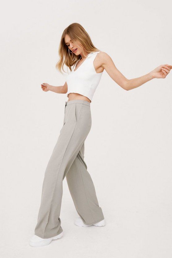 Wide Awake High-Waisted Wide Leg Pants | NastyGal (US & CA)