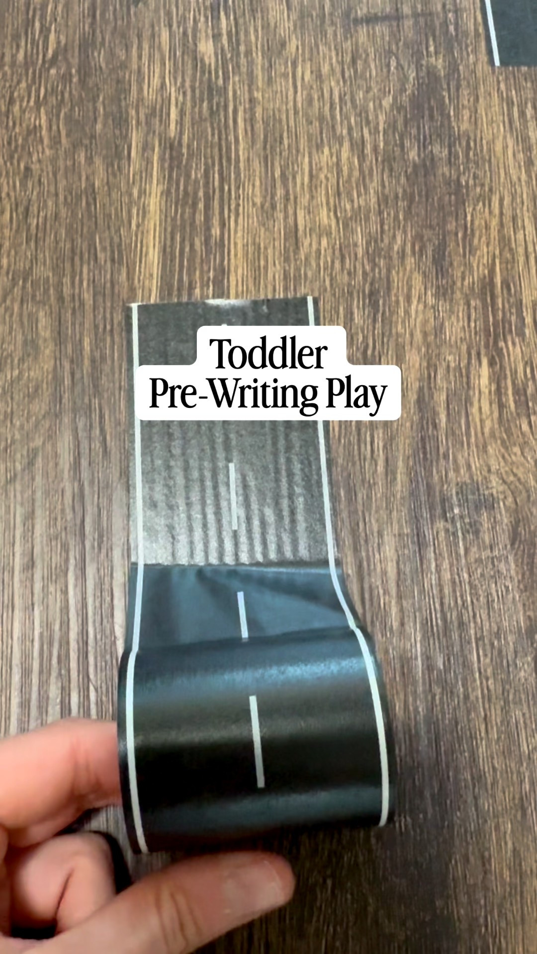We love making letters and shapes with road tape!
Before kids can write on paper, they need lots of opportunities to explore lines, curves, and shapes with their whole body.

This road tape activity is a fun, hands-on way to:
✔️ practice pre-writing movements
✔️ build fine motor + coordination
✔️ strengthen brain–body connection
✔️ learn through play 