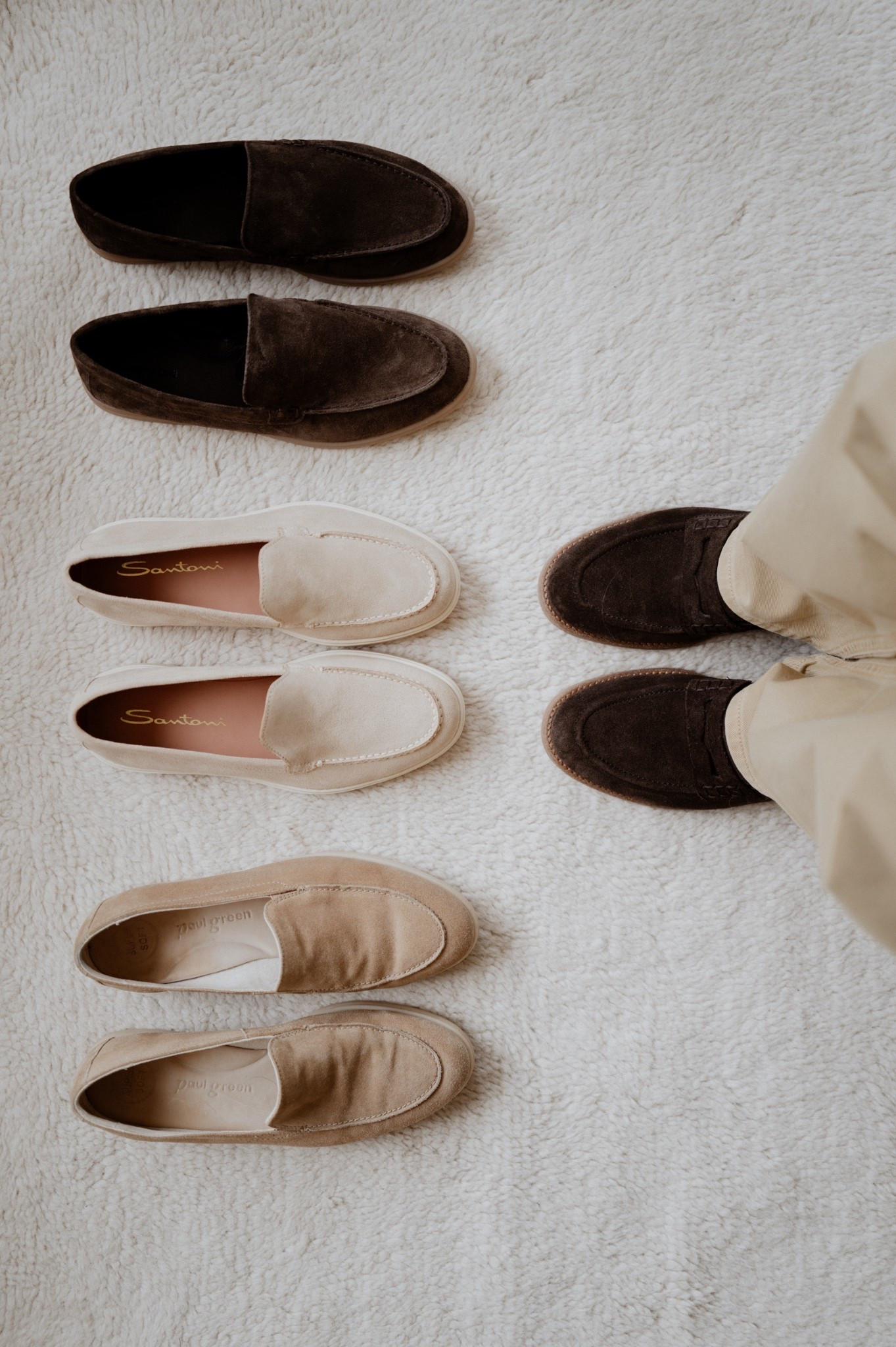 White rubber soles 🛥️  i.e. my favorite kind of boat shoes. 
Pro tip: if you see a pair of loafers like that by Paul Green - run don’t walk and don’t let go of the shoes, they are extremely well priced, have timeless design, comfortable straight out of the box & so well made they last forever. Great alternatives for a bit less: Massimo Dutti (only dark brown color) & Marc Fisher (synthetic insole). Santoni make amazing boat shoes with white rubber soles but are twice as pricey than Paul Green - totally worth it though if you can afford them (make sure to go half a size up especially if you are planning to wear them with a sock). 

#LTKSeasonal