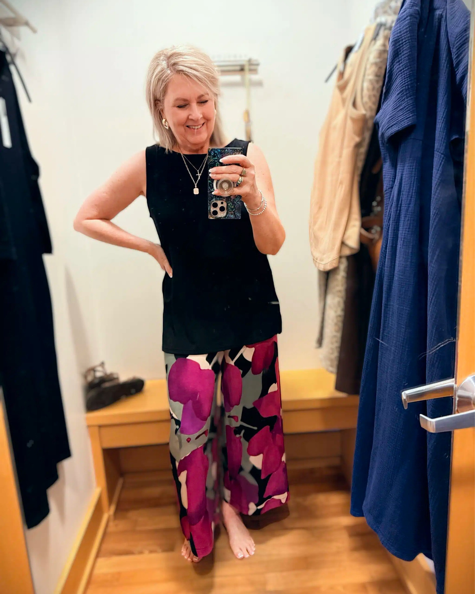 Another great outfit from Chicos. These pants are bold and fun and I love the match with this top. Printed pants are great because you can easily add a simple top or match with something bold! My top is a size 2 and pants size 1.

#LTKWorkwear #LTKOver40 #LTKootd