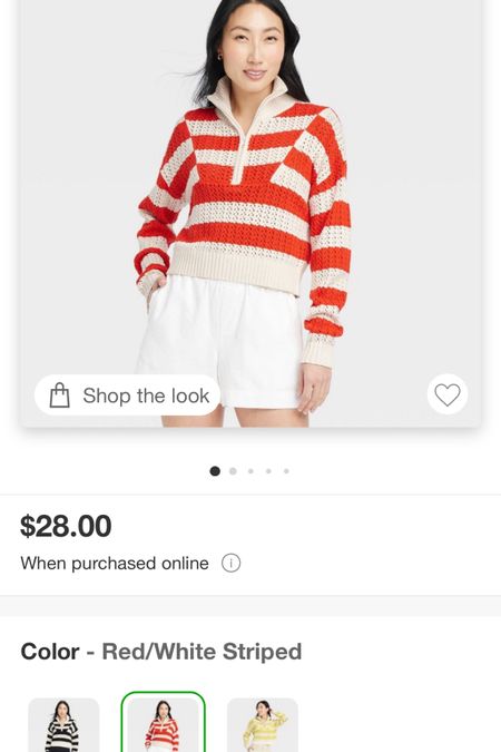 Target striped pullover 
Staud


#LTKSeasonal #LTKfindsunder50