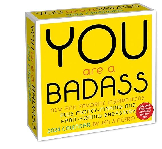 You Are a Badass 2024 Day-to-Day Calendar: New and Favorite Inspirations Plus Money-Making and Ha... | Amazon (US)