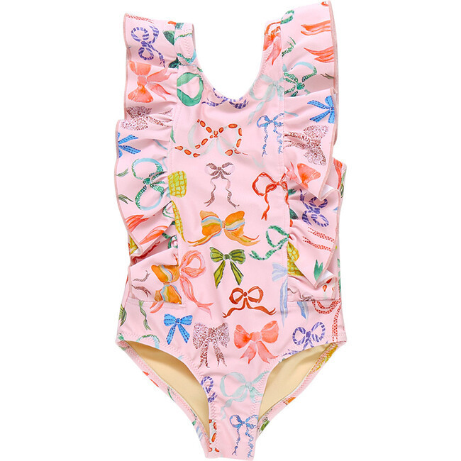 Girls Katniss Suit, Watercolor Bows | Maisonette