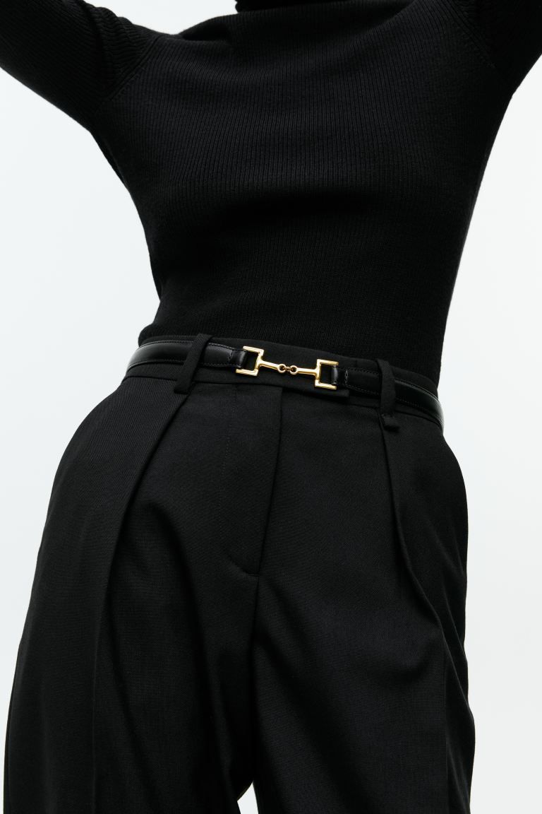 Horsebit Buckle Leather Belt | H&M (UK, MY, IN, SG, PH, TW, HK)