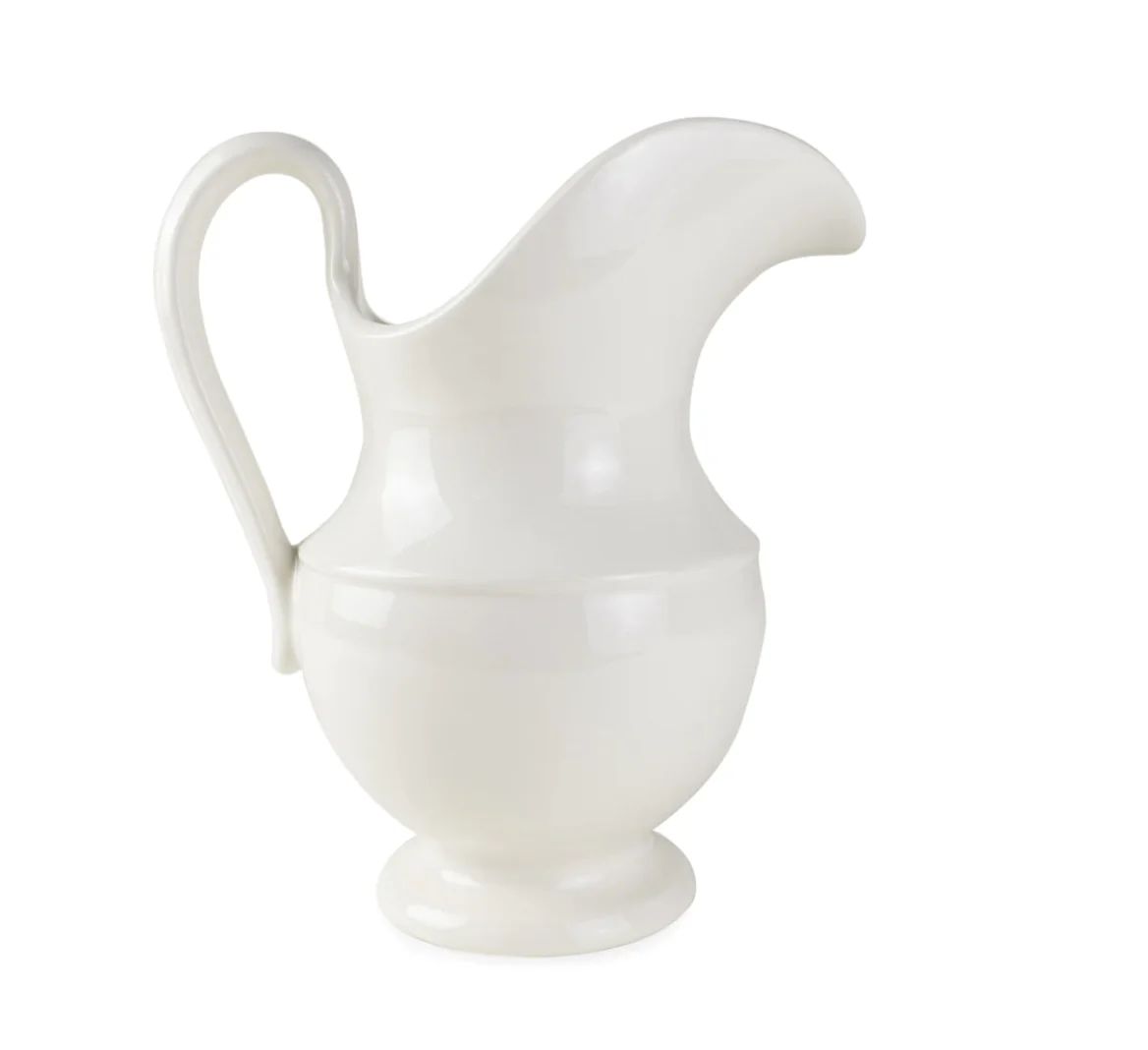 Collette White Pitcher | House of Blum