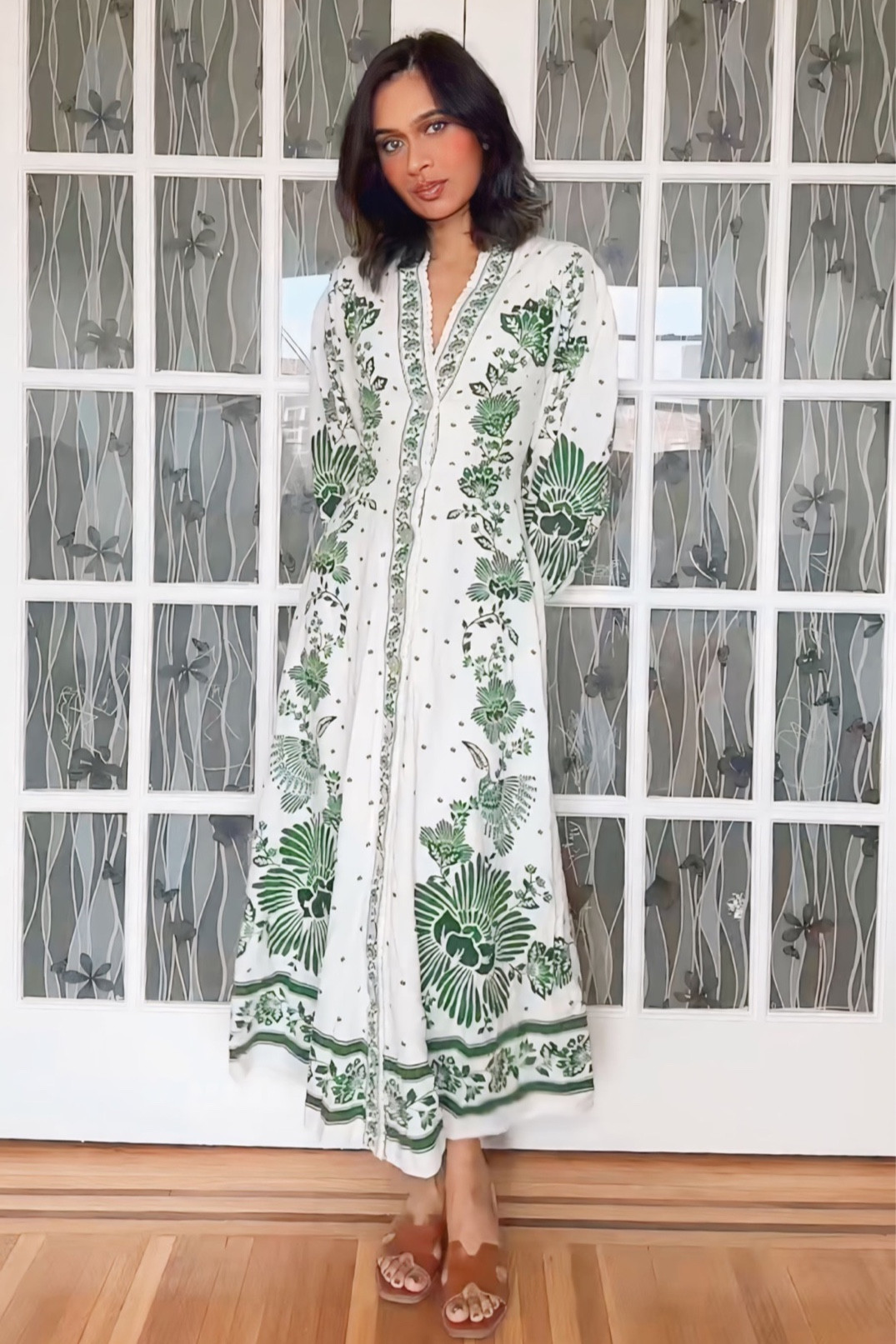 Transitioning from summer to fall in style with this stunning Farm Rio dress! 🍂✨ Perfect for those warm days and crisp nights. #FarmRioFashion #SeasonalStyle #TransitionalTrends#LTKFallSale

#LTKSeasonal #LTKStyleTip