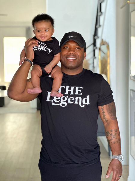 Shop hubby and baby boy’s legend & legacy  t-shirt and onesie 🖤

#LTKfamily #LTKkids #LTKbaby