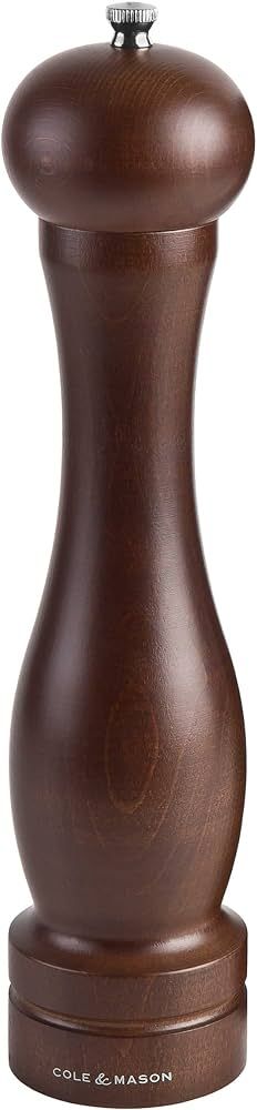 Cole & Mason 12.5-inch Forest Capstan Pepper Mill - Adjustable Pepper Grinder - Refillable Spice ... | Amazon (US)