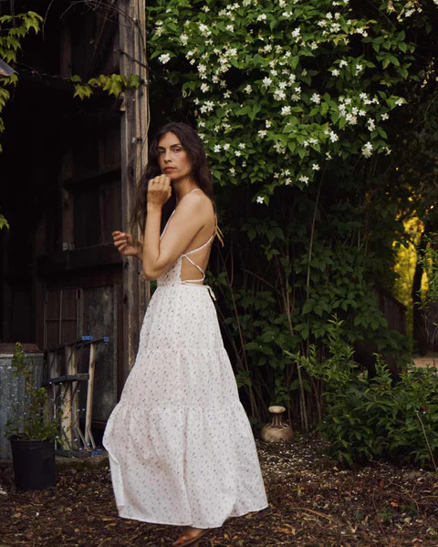 The Delphine Dress | Pearl Aster Garden | Christy Dawn