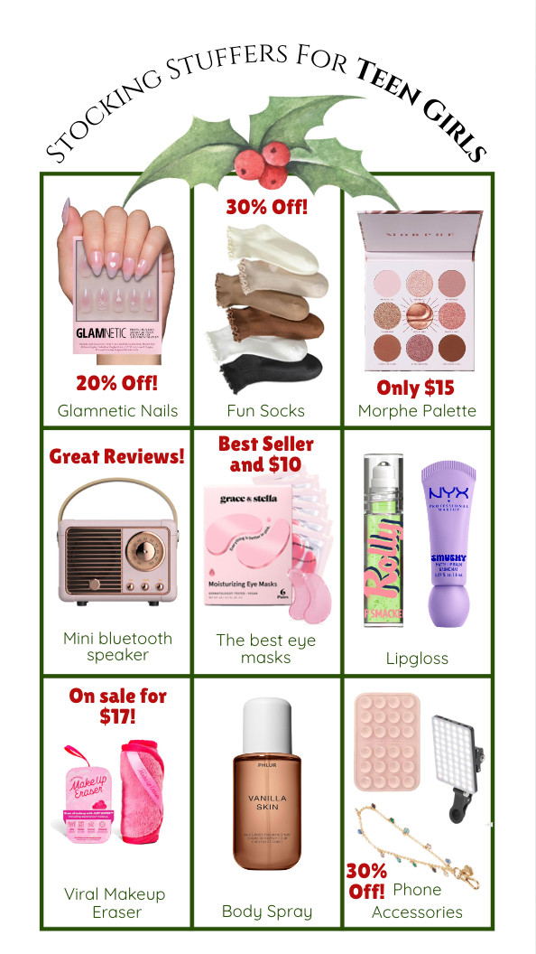 Stocking stuffers any teen girl would love to receive! Plenty of items on sale. 

 #LTKGiftGuide #LTKHoliday #LTKSaleAlert