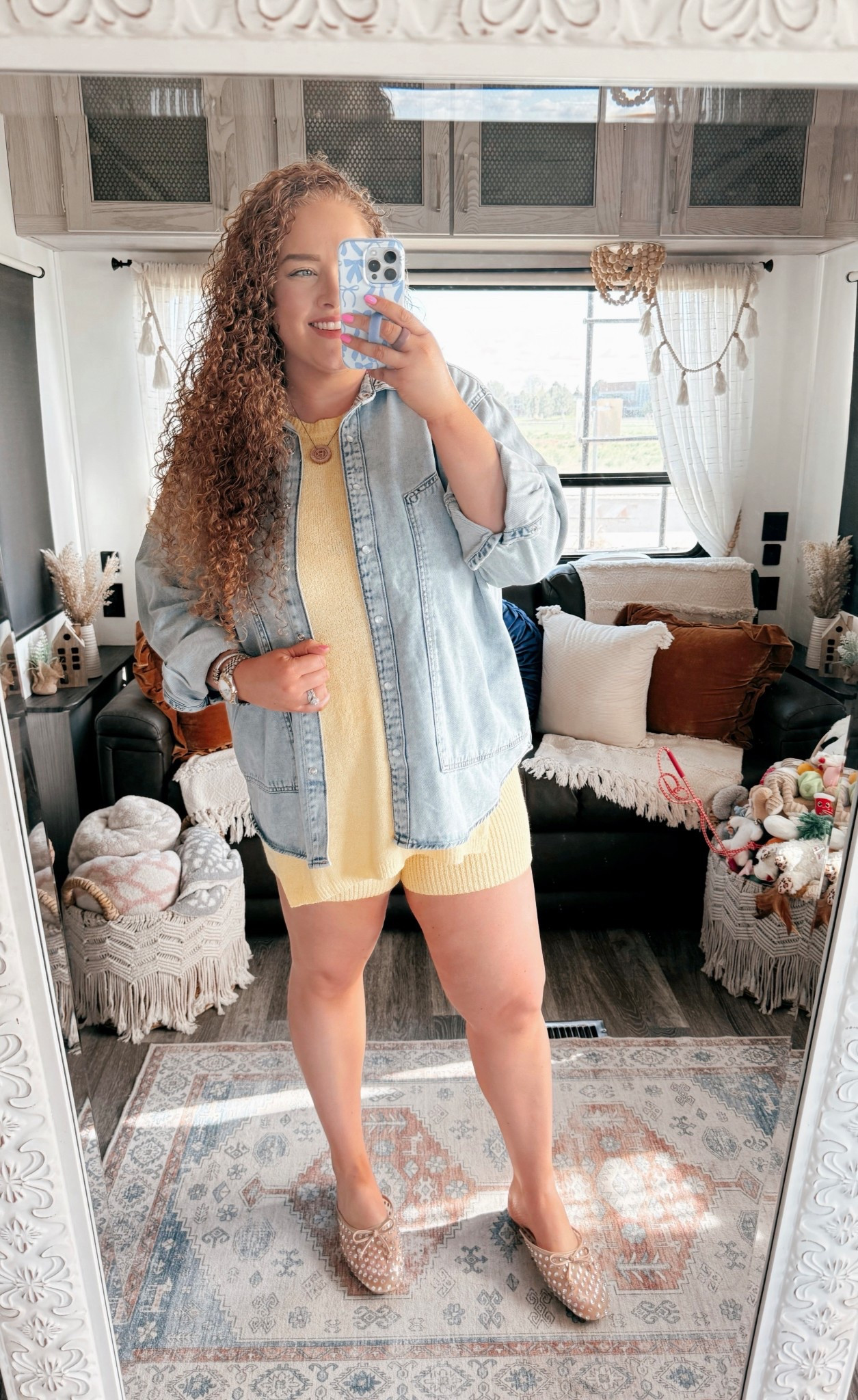 Butter yellow and better than ever 💛✨ This two piece set is your sunny style upgrade! Soft, chic, and totally on trend. Ready to glow from brunch to boardwalk! ☀️🌼 two piece set | amazon two piece set | yellow two piece set | chic two piece set | Amazon yellow shorts set | spring two piece set | summer two piece set | mules | rhinestone mules | denim shacket | target denim shacket | pearl snap denim shacket | casual outfit | Casual outfit inspo | amazon casual outfit | Amazon finds | Amazon fashion | amazon outfit | Amazon look | butter yellow trend 

#LTKSaleAlert #LTKMidsize #LTKStyleTip