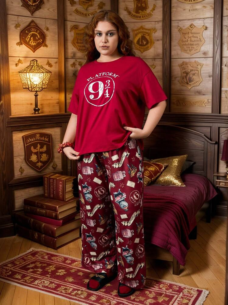 Harry Potter Plus Size Christmas Pajamas | SHEIN
