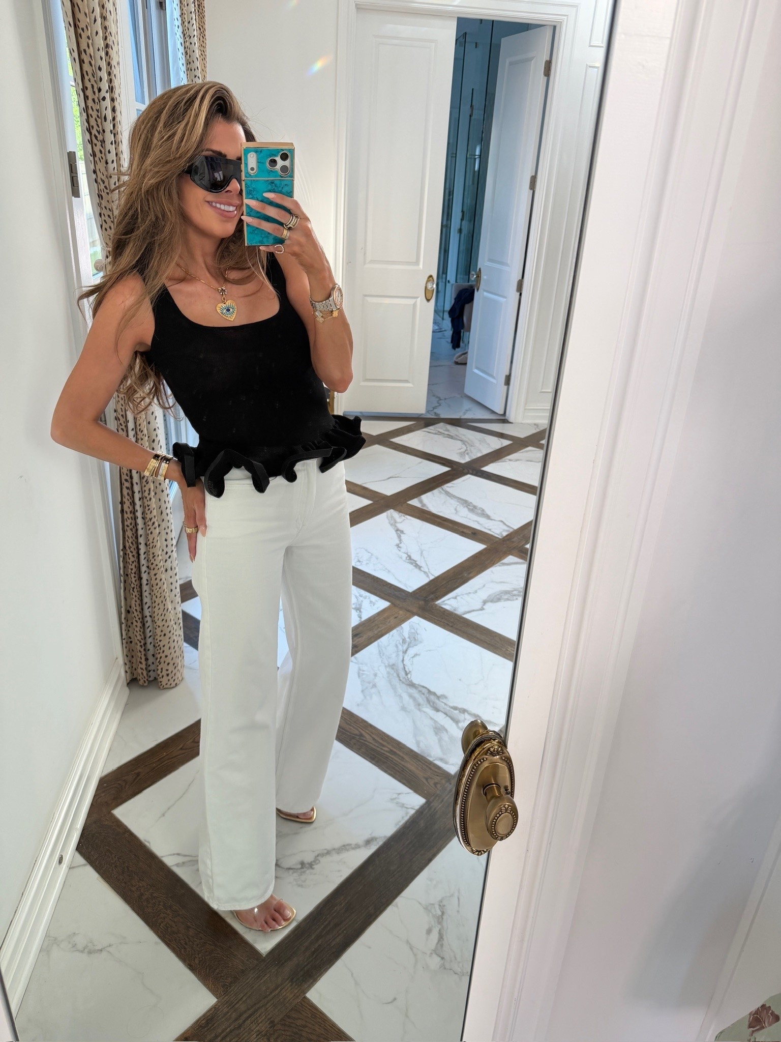 Date night!!! This is the cutest date night outfit! I’m wearing a size small in the tank and US 8 in jeans!! These jeans are also SO flattering! 

Zara fashion, Zara finds, White high waisted jeans, White jeans, Date night tops, Date night outfits, Summer outfits, Emily Gemma

#LTKSeasonal #LTKootd #LTKdayinmylife