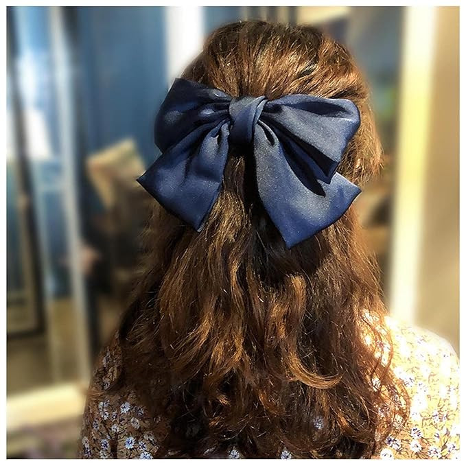 Andelaisi Vintage Satin Bowknot Hair Clips and Barrettes - Retro Silk Ribbion Headpieces for Wome... | Amazon (US)
