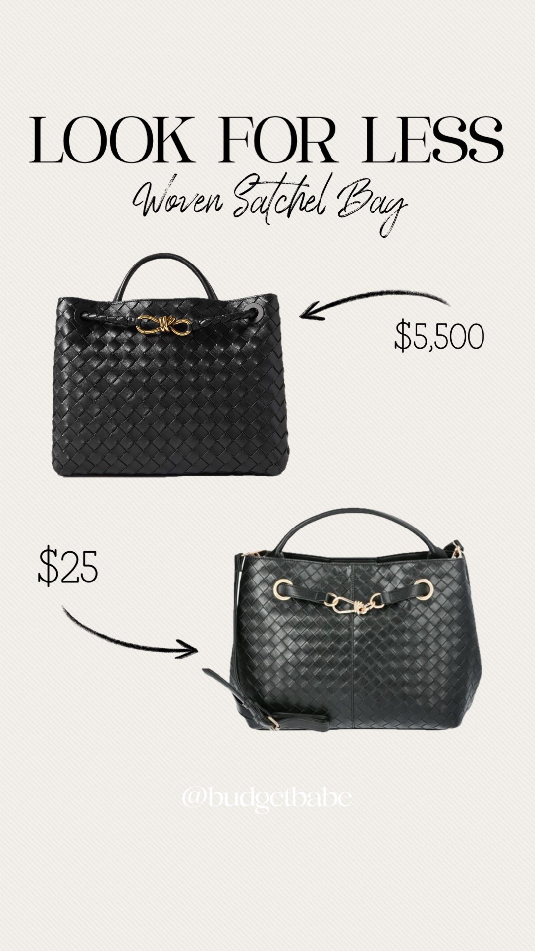 Walmart has a charming look for less of the Bottega Veneta “Andiamo” woven satchel purse. #lookalike bag handbag 

#LTKItBag #LTKFindsUnder50 #LTKStyleTip