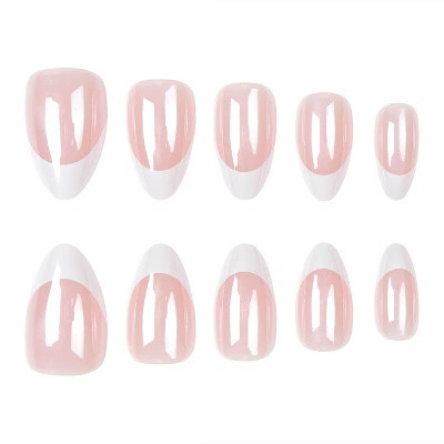 LOVELAY CREATIONS Almond French Tip Press-On Nails | Target