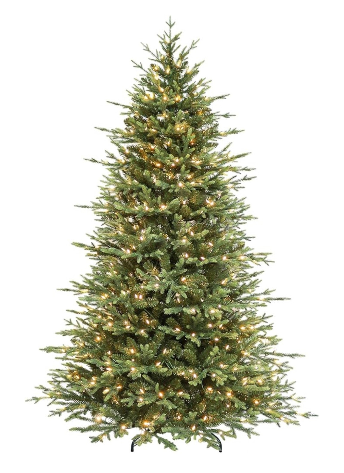 7.5 ft pre lit 450 warm led lights 