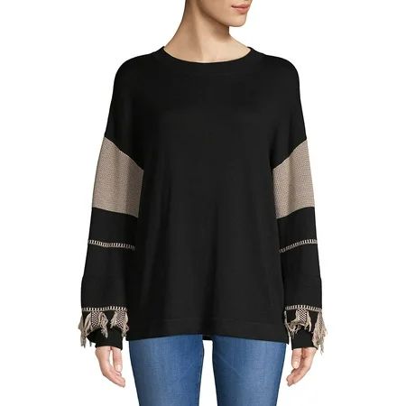 Fringe Pattern Sweater | Walmart (US)