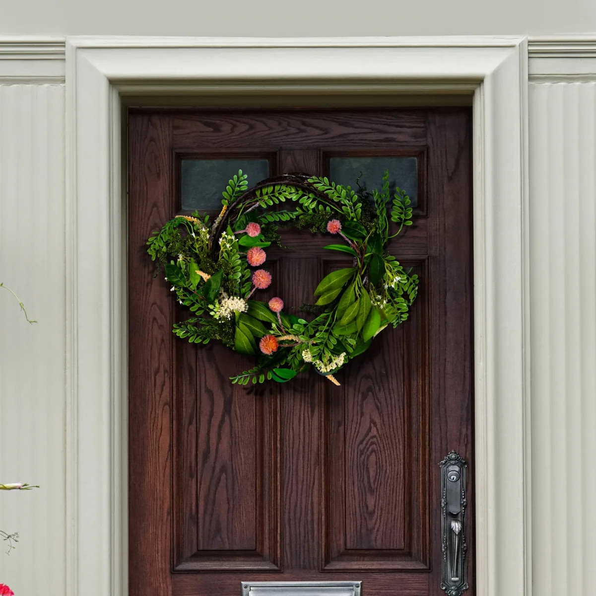 Fx 21" Sweetgum & Mandarin Semi Wreath | Shop Simon