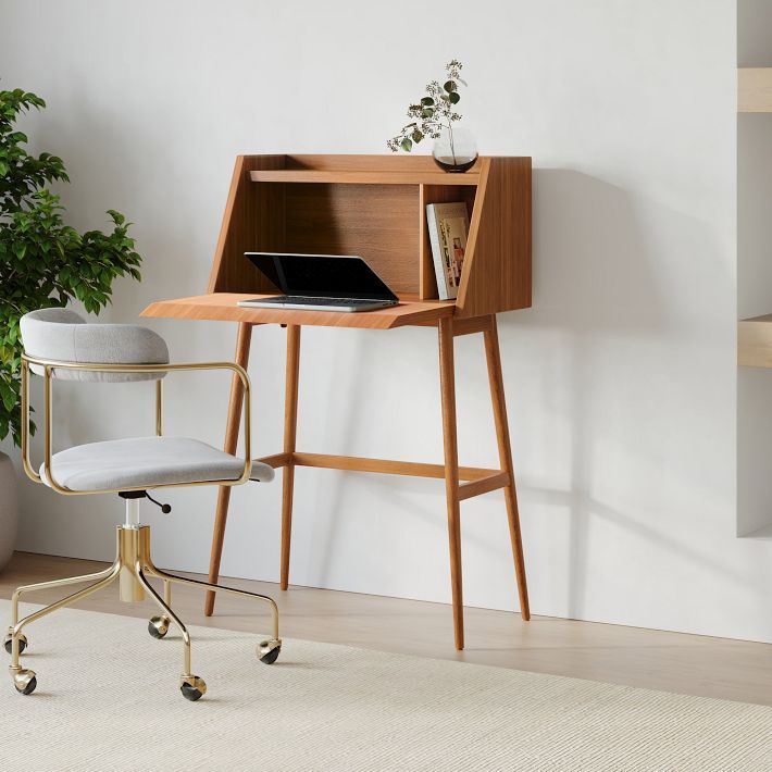 Mid-Century Mini Secretary Desk (28") | West Elm (US)