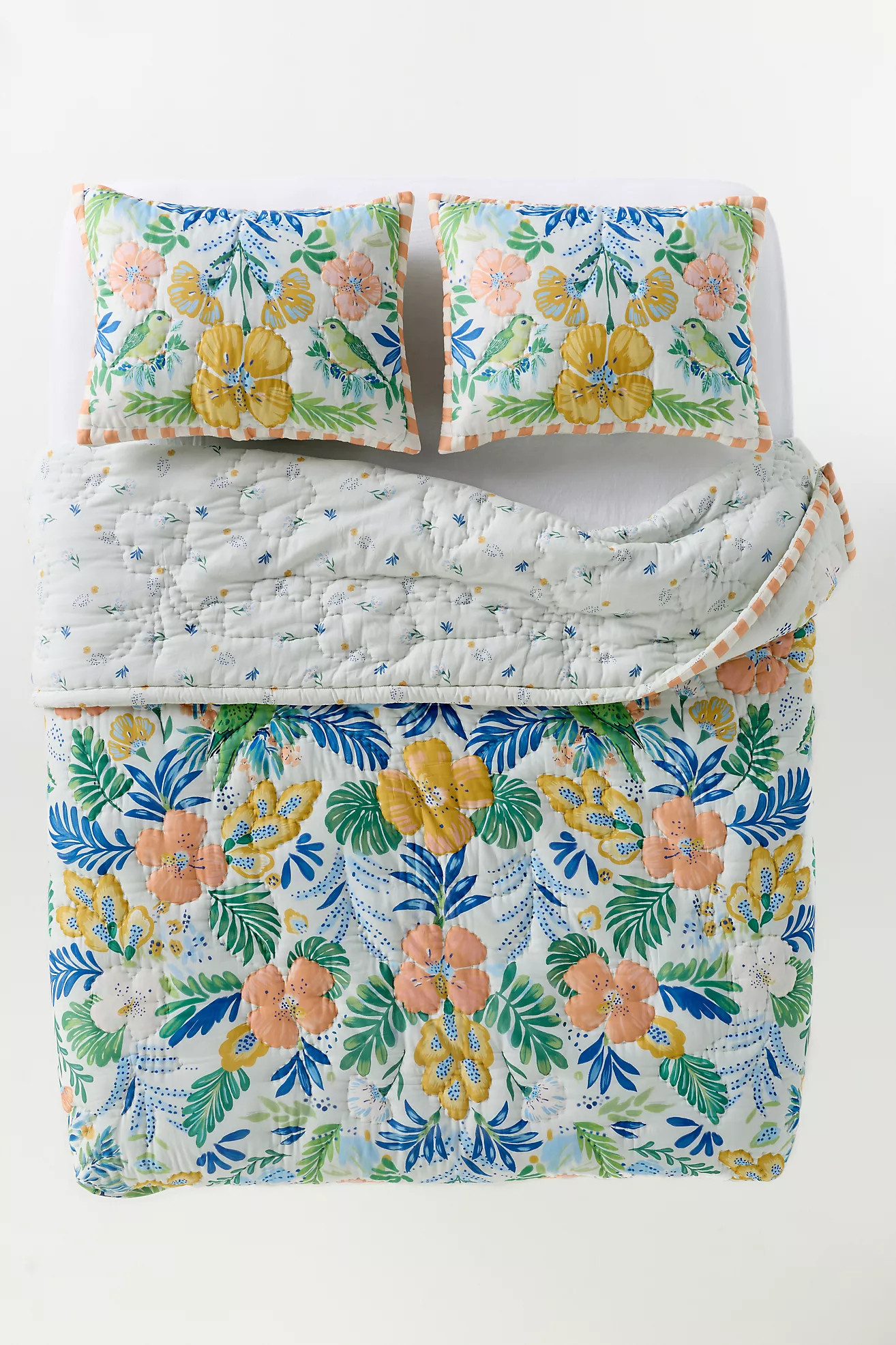 100% Cotton Voile Printed Quilt Collection | Anthropologie (US)
