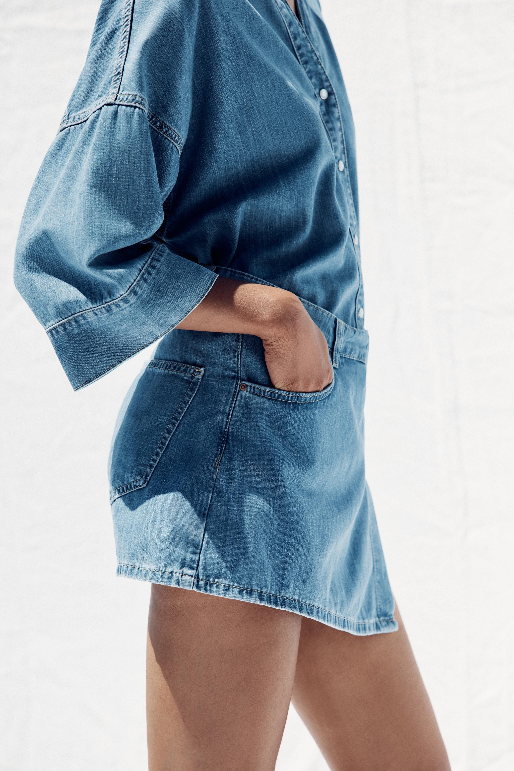 Z1975 DENIM WRAP SKORT | Zara US
