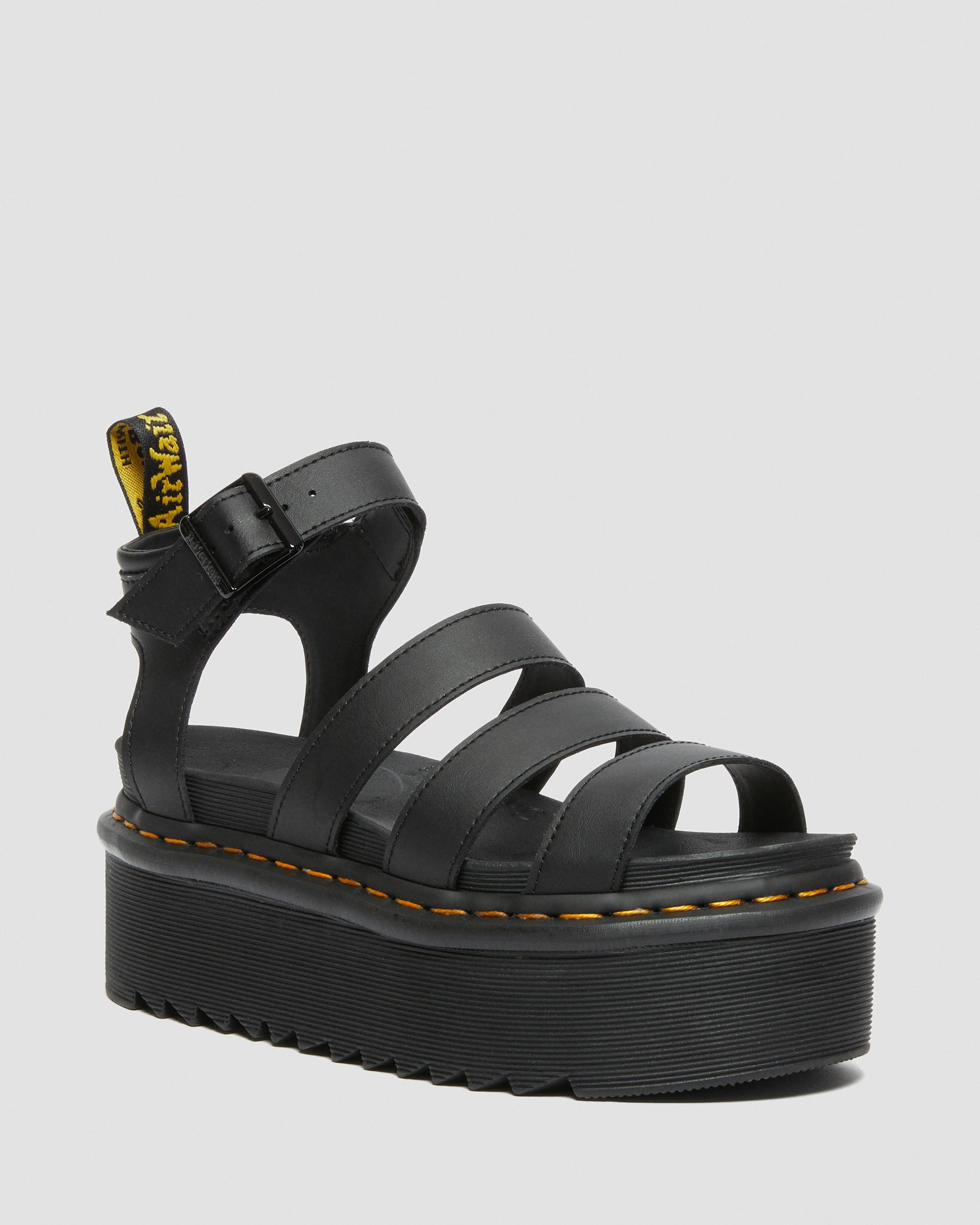 Blaire Hydro Leather Platform Strap Sandals | Dr. Martens