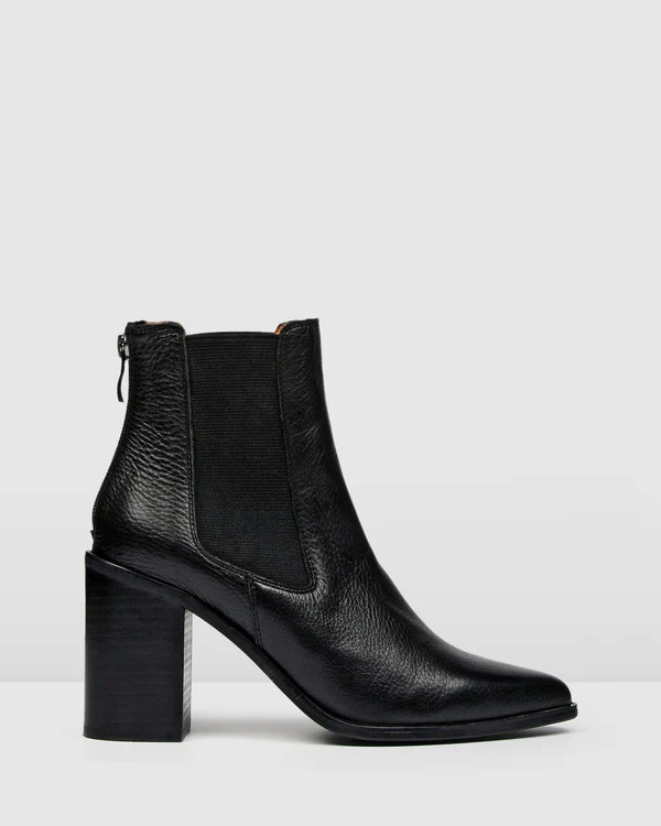 LOVER HIGH ANKLE BOOTS BLACK LEATHER | Jo Mercer (AU)