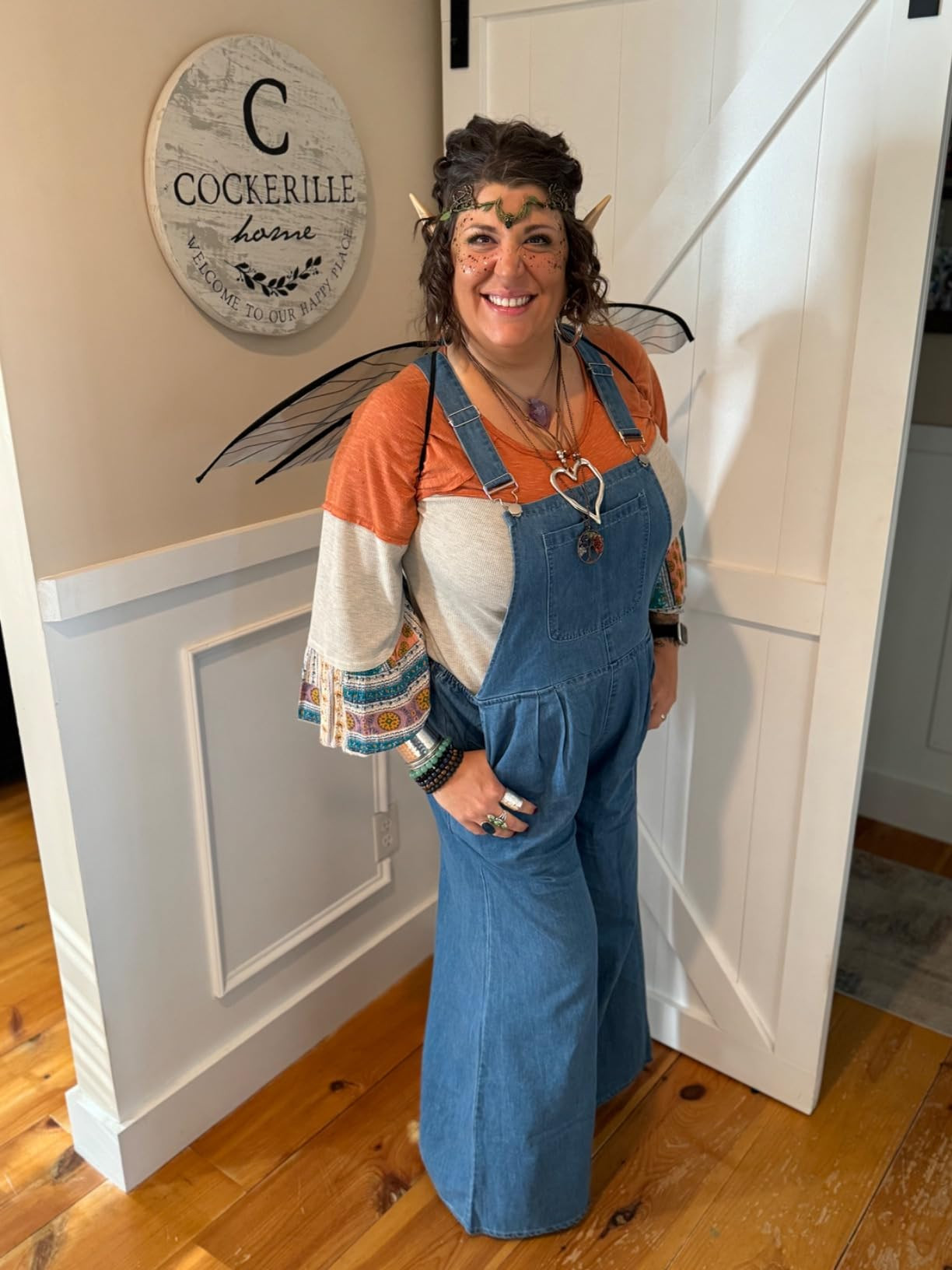 chouyatou Women's Loose Adjustable Strap Wide Leg Denim Bib Overall Jeans Pants | Amazon (US)