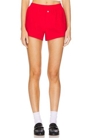 superdown Justine Relaxed Short in Red from Revolve.com | Revolve Clothing (Global)